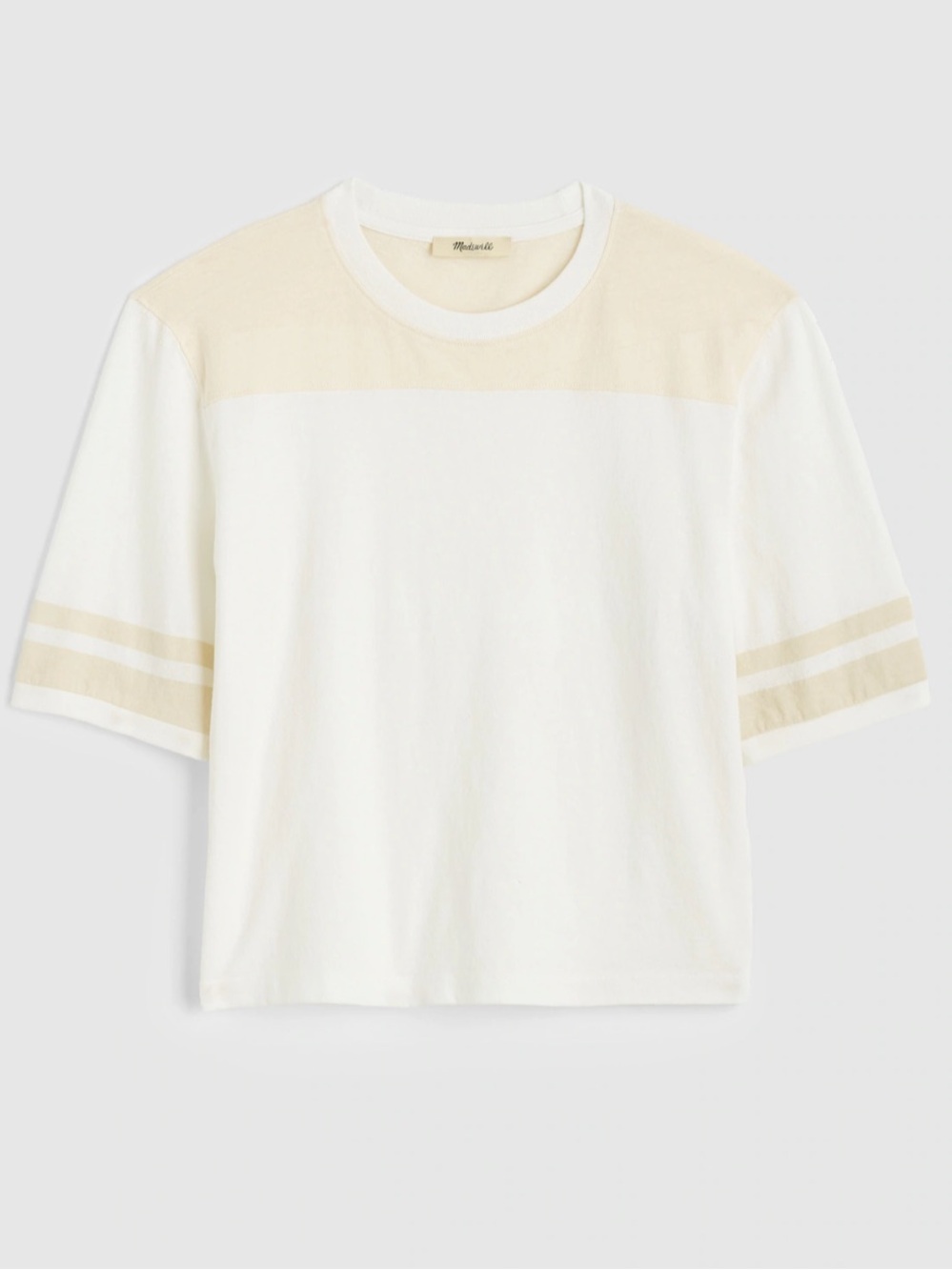 NWT Madewell Relaxed Varsity Tee in Vintage Jersey Size XS